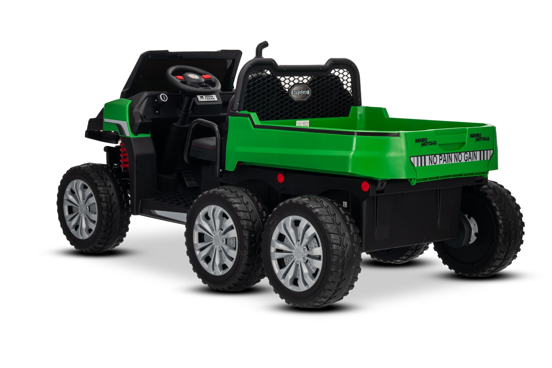 Multifunction steering wheel and flip-up trunk