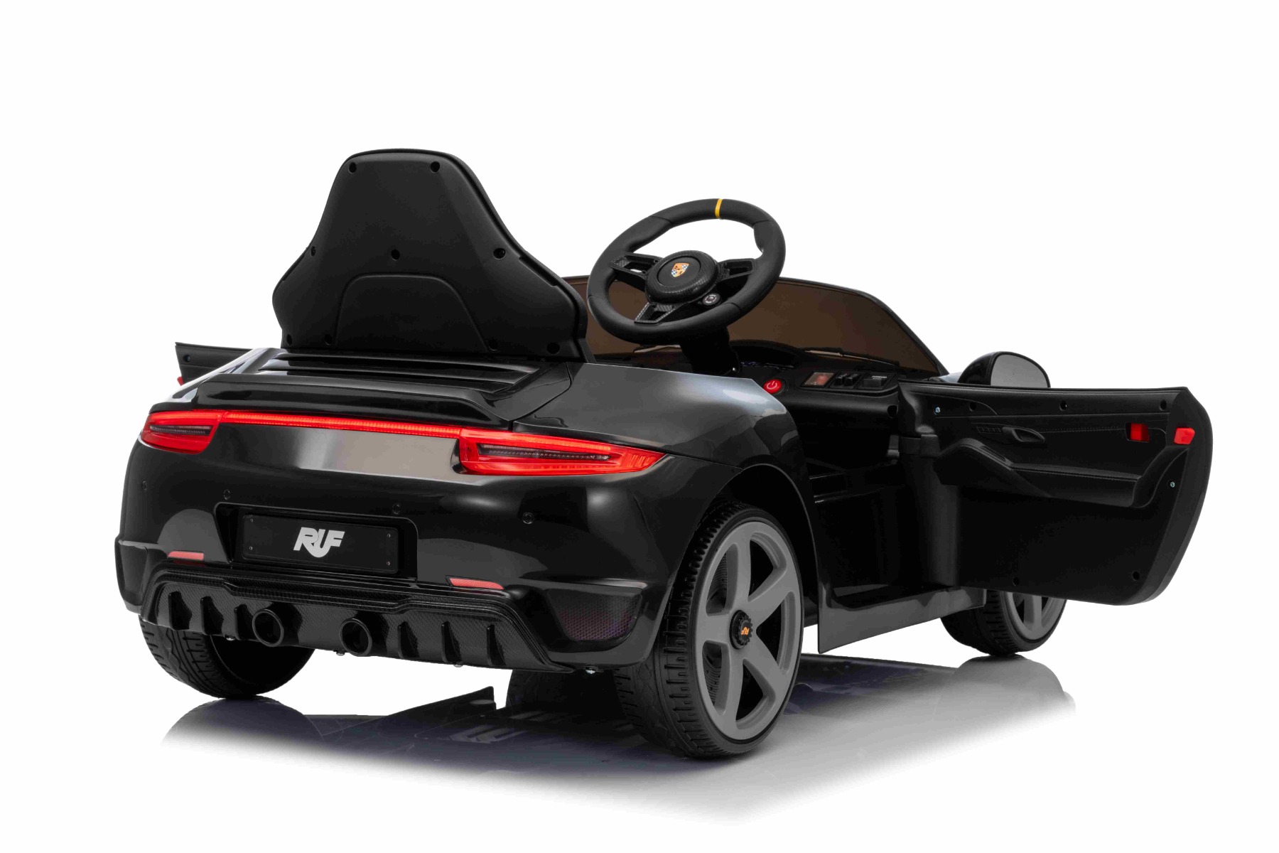 Opening door with safety lock