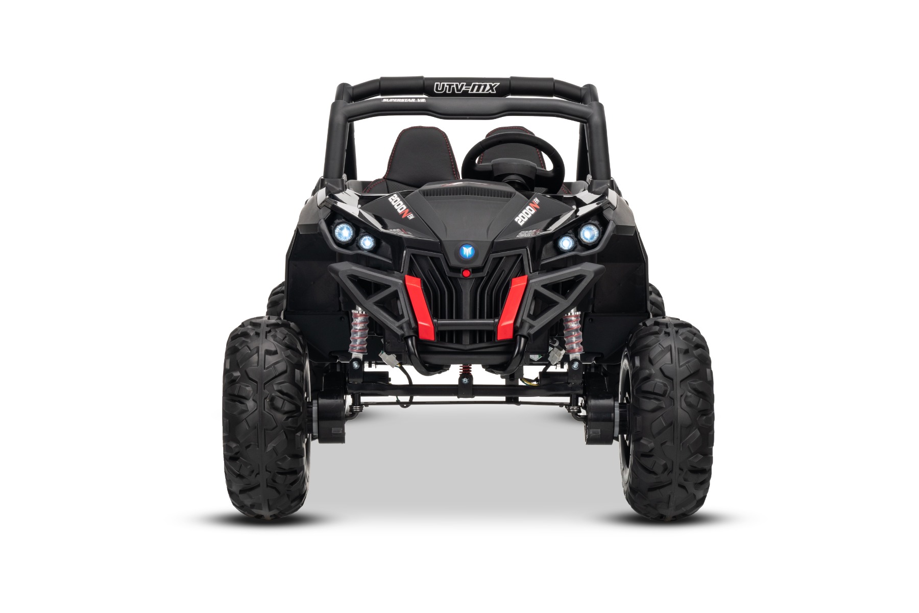 Front LED lights with suspension also at the front
