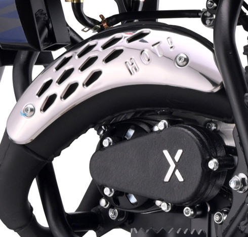 Chrome exhaust protector