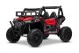 Beneo Motors Electric Ride-On Toy Car UTV 24V, Red, two leatherette seats , 2.4Ghz Remote Controller, 2 X 200 W Engines, Lithium Battery, electric brake, LED lights, Soft EVA wheels with suspension, MP3 Player with USB/SD