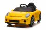 Electric Ride-on car RUF GT 12V, yellow, Opening doors, 2.4 GHz remote control, LED lights front and rear, USB/Aux Input, Lithium battery, 2 X 35W motor, ORIGINAL license