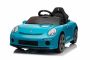 Electric Ride-on car RUF GT 12V, blue, Opening doors, 2.4 GHz remote control, LED lights front and rear, USB/Aux Input, Lithium battery, 2 X 35W motor, ORIGINAL license
