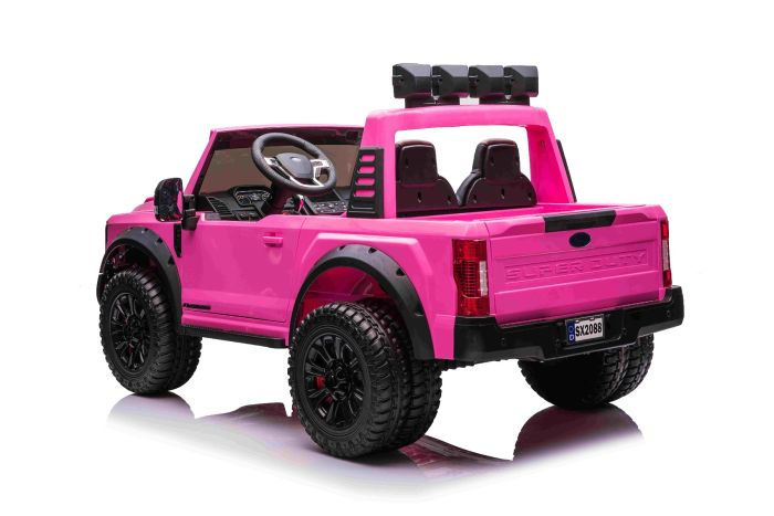 Electric Ride On Toy Car Ford Duty 24V pink Two seater 4X4 drive with high performance
