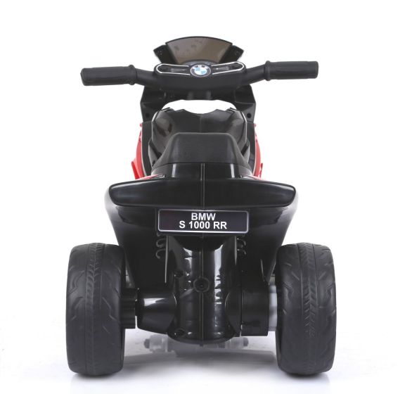 Electric Ride on Trike BMW S 1000 RR Battery Powered Motorcycle 3 wheels Licensed EVA Soft Wheels 1x Engine 6V Battery Black
