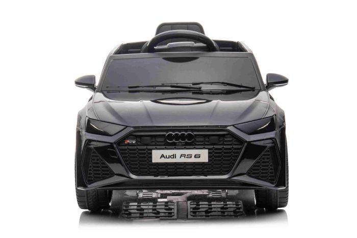 Electric Ride on Car Audi RS6, Black, Leather seat, Opening