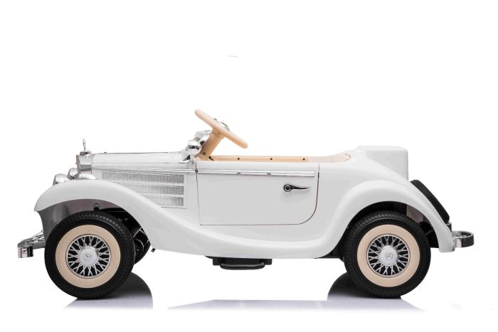 Electric Ride-On Toy Car Mercedes-Benz 540K, White, Local