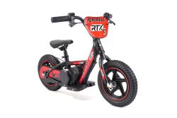 Children's electric balance bike RIRIBIKE RTX3 24V (12"), red, Lithium battery, 100W motor, Disc brake, Adjustable soft PU seat