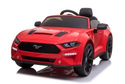 Electric ride-on car Ford Mustang 24V, red, Soft EVA wheels, 2 x 16000 rpm Engines, 24V Battery, 2.4 GHz remote control, MP3 Player with USB, ORIGINAL license
