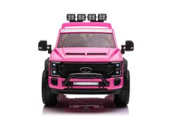 Electric Ride-On Toy Car Duty 24V pink, Two-seater, 4X4 drive with high-performance 24V Engines and suspension, Dual rear EVA wheels, Leatherette seat, 2.4 GHz Remote control, LED light ramp, MP3 player with USB input, ORIGINAL license