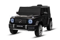 Electric Ride on Car Mercedes G New, Black, Original Licenced, Battery Powered, Opening Doors, Single Seat, 2x Engine, Lithium battery, 2.4 Ghz remote control, Rear Suspension, Smooth start