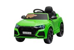 Electric Ride on Car Audi RSQ8, Green, USB/SD input, Leatherette seat, 2x 35W Engine, 12V/7Ah Battery, 2.4 Ghz remote control, Soft EVA wheels, LED lights, Soft start, ORIGINAL License