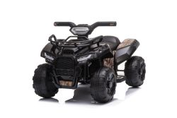 Electric QUAD MINI 6V, Black, MP3 player with USB / AUX input, 1 X 25W Engine, 6V / 4Ah battery, functional headlights