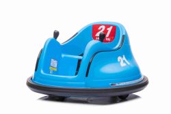 Electric Ride-on RIRIDRIVE 12V blue, suitable for indoor and outdoor use, 2.4 Ghz Remote control, LED lighting, Joystick control, 2 X 15W engine