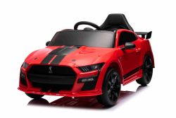 Ford Shelby Mustang GT 500 Cobra Electric Ride-on car, Red, 2.4 GHz Remote control, USB input, LED lights, 2 x 30W Engine, ORIGINAL license