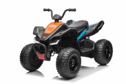 Licensed electric Ride-on quad McLaren Racing MCL 12V 4X4, Black, Soft EVA wheels, REMOTE CONTROL, Leatherette seat, Rear Suspension, 4 x 35W motor, LED lights, 12V10Ah battery