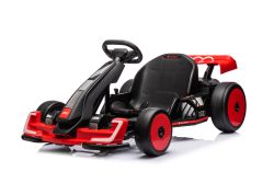 Licensed ride-on Drift Kart AUDI 24V, red, LED lights, 2 x 150W Motor, Drift mode with a speed of 12 Km/h, 24V Battery, Solid steel construction, Adjustable seat, MP3 Player