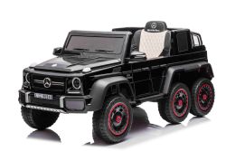 Electric Ride-on car Mercedes-Benz G63 AMG 6X6, Single seater, black, 6 Wheels with independent suspension, Drive 4 x 45W Engines, 12V10AH Battery, Plastic wheels and seat, Remote control, Licensed