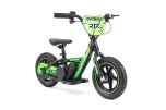 Children's electric balance bike RIRIBIKE RTX3 24V (12"), green, Lithium battery, 100W motor, Disc brake, Adjustable soft PU seat
