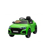 Electric Ride on Car Audi RSQ8, Green, USB/SD input, Leatherette seat, 2x 35W Engine, 12V/7Ah Battery, 2.4 Ghz remote control, Soft EVA wheels, LED lights, Soft start, ORIGINAL License