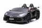 Electric Ride on Car Lamborghini Aventador 12V for two users, Black, Vertical opening doors, 2 x 12V Engine, 12V Battery, 2.4 Ghz remote control, Soft EVA wheels, Suspension, Soft start, MP3 Player with USB, Original Licenced