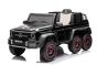Electric Ride-on car Mercedes-Benz G63 AMG 6X6, Single seater, black, 6 Wheels with independent suspension, Drive 2 x 45W Engines, 12V10AH Battery, Plastic wheels and seat, Remote control, Licensed