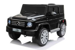 Electric Ride-on car Mercedes G500 12V, black, 2.4 GHz remote control, USB / SD Input, Rear suspension, Lithium battery, LED lights, ORIGINAL license