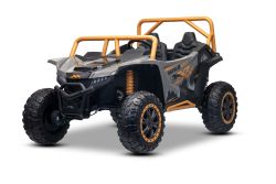 Electric Ride-on buggy Arctic CAT XXL 4x4 24V, gray, two-seater, Soft EVA wheels, Powerful engines, Lithium battery, MP3 player with Bluetooth, Rear wheel suspension, leatherette seats, Licensed