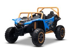 Electric Ride-on buggy Arctic CAT XXL 4x4 24V, blue, two-seater, Soft EVA wheels, Powerful engines, Lithium battery, MP3 player with Bluetooth, Rear wheel suspension, leatherette seats, Licensed