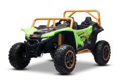 Electric Ride-on buggy Arctic CAT XXL 4x4 24V, green, two-seater, Soft EVA wheels, Powerful engines, Lithium battery, MP3 player with Bluetooth, Rear wheel suspension, leatherette seats, Licensed