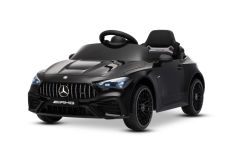 Electric Ride-on car Mercedes CLE 12V with rear-wheel drive, black, Single seater, Lithium battery, LED lights, wide seat, 2.4 GHz remote control, MP3 player with USB/AUX input and Bluetooth connection, ORIGINAL License