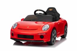 Electric Ride-on car RUF GT 12V, red, Opening doors, 2.4 GHz remote control, LED lights front and rear, USB/Aux Input, Lithium battery, 2 X 35W motor, ORIGINAL license