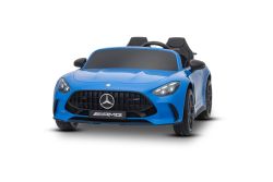 Electric Ride-on car Mercedes GT63 AMG 24V with 4x4 drive, blue, Two-seater, Adjustable driver's seat, Soft EVA wheels, 2.4 GHz remote control, USB/Bluetooth, 200W Engines, Suspension, Lithium battery, LED lights, ORIGINAL license