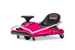Beneo Motors Drift Electric Go-Kart 24V, Pink, 300W Brushless Motor, Lithium Battery, Drift Mode with Speed up to 14 km/h, Heavy-Duty Steel Frame, Safety Belt, Sport Seat, Multifunction Steering Wheel