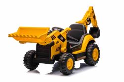 Licensed Caterpillar Electric Excavator with Slope and Excavation Bucket, Single Seater, Yellow, USB Input on MP3 Player, Rear Drive with 2 x 30W Engines and Lithium Battery