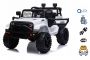 OFFROAD electric car with rear-wheel drive, white, 12V battery, High chassis, wide seat, Suspended axles, 2.4 GHz Remote control, MP3 player with USB, LED lights