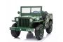 Electric ride-on USA ARMY-car 4X4, Green, Three-seated, MP3 Player with USB / SD input, All wheel suspension, LED lights, Folding windshield, 12V14AH Battery, EVA wheels, Leather seats, 2.4 GHz Remote control, 4 x 4 Drive