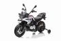 Electric Motorbike BMW F850 GS, Licensed, 12V battery, EVA soft wheels, 2 x 35W Engines, LED Lights, Auxiliary wheels, MP3 Player with USB/Aux input, White