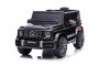 Electric ride-on car Mercedes G with high doors, black, EVA wheels, Single seater, 12V battery, 2.4 GHz Remote controller, 2 X Engine, Rear suspension, USB/AUX input, ORIGINAL license
