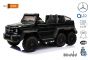 Electric Ride-On Toy Car Mercedes-Benz G63 6X6, LCD Screen,  Bottom Lights, 2.4Ghz, 12V14AH, Removable Battery Box, 4 X MOTOR, Remote Control, Leatherette Seat, EVA Wheels, FM Radio, Servomotor, Two pedal, Black Painted, One-Seater