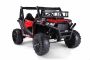 Electric Ride-On Toy Car UTV 24V, Red, two-seats in leather, 2.4Ghz Remote Controller, 2 X 200 W Engines, electric brake, LED lights, Soft EVA wheels with suspension, MP3 Player with USB/SD