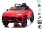 Electric Ride on Car Lamborghini URUS, Red, Original Licenced, Battery Powered, Opening doors, 2x Engine, 12 V Battery, 2.4 Ghz remote control, Soft EVA wheels, Suspension, Smooth start
