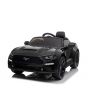 Drift electric ride-on car Ford Mustang 24V, black, Smooth Drift wheels, 2 x 25000 RPM Engines, Drift mode at 13 Km / h, 24V Battery, LED Lights, soft front EVA wheels, 2.4 GHz remote control, Soft PU seat, ORIGINAL license