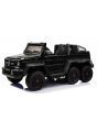 Electric Ride-On Toy Car Mercedes-Benz G63 6X6, LCD Screen,  Bottom Lights, 2.4Ghz, 12V14AH, Removable Battery Box, 4 X MOTOR, Remote Control, Leatherette Seat, EVA Wheels, FM Radio, Servomotor, Two pedal, Black Painted, One-Seater