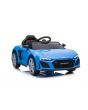 Electric Ride on Car Audi R8 Spyder NEW type, Blue, Original Licenced, Battery Powered, Opening Doors, Plastic Seat, 2x 25W Engine, 12V Battery, 2.4 Ghz remote control, Smooth start, MP3 Player