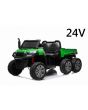 Farm electric car RIDER 6X6 24V with 4-wheel drive 4 X 100W, 24V/7Ah battery, EVA wheels, Suspension axles, 2.4 GHz Remote control, Two-seater, MP3 player with USB / SD input, Bluetooth