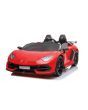 Electric Ride on Car Lamborghini Aventador 12V for two users, Red, Vertical opening doors, 2 x 12V Engine, 12V Battery, 2.4 Ghz remote control, Soft EVA wheels, Suspension, Soft start, MP3 Player with USB, Original Licenced