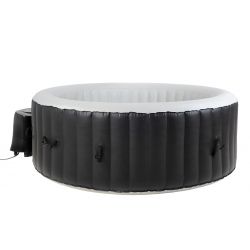BeneoSpa NEW Portable Inflatable Bubble Spa, Hot Tube, Jacuzzi, Black-White