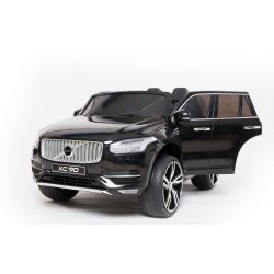 Electric Ride-On Volvo XC90, Black, Double Leatherette Seat, MP3 player with USB Input, Opening doors and hood, 12V10Ah Battery, EVA Wheels, Suspension Axles, 2.4 GHz Remote Control, Licensed