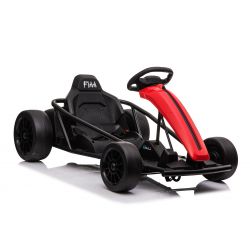 DRIFT-CAR 24V, Red, Smooth Drift wheels, 2 x 350W Motor, Drift mode at 13 Km / h, 24V Battery, Solid construction